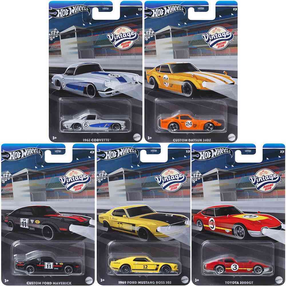 Hot Wheels Vintage Racing Club Set of 5 Case 956B