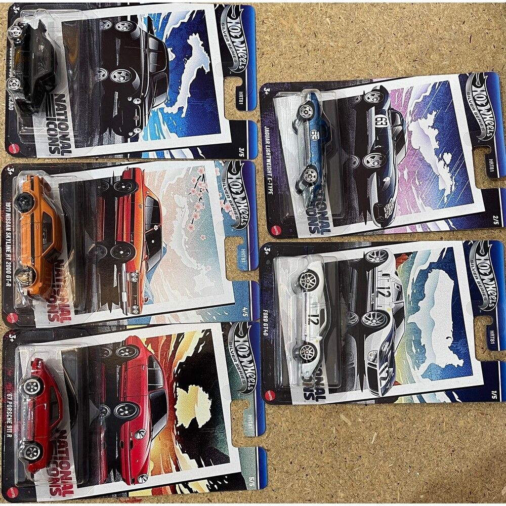 Hot Wheels Silver Series set of 5