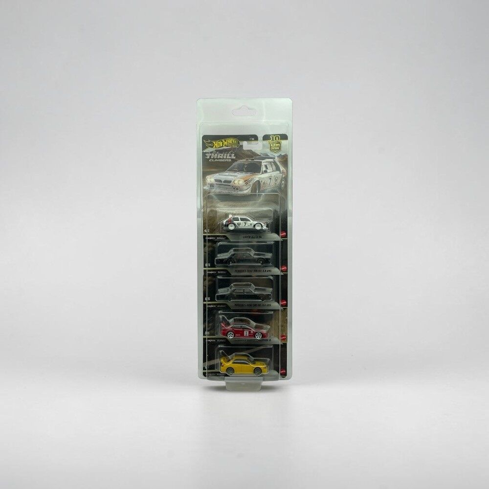 Hot Wheels Premium 5-Pack Plastic Protector Case (Cars Set Not Included)