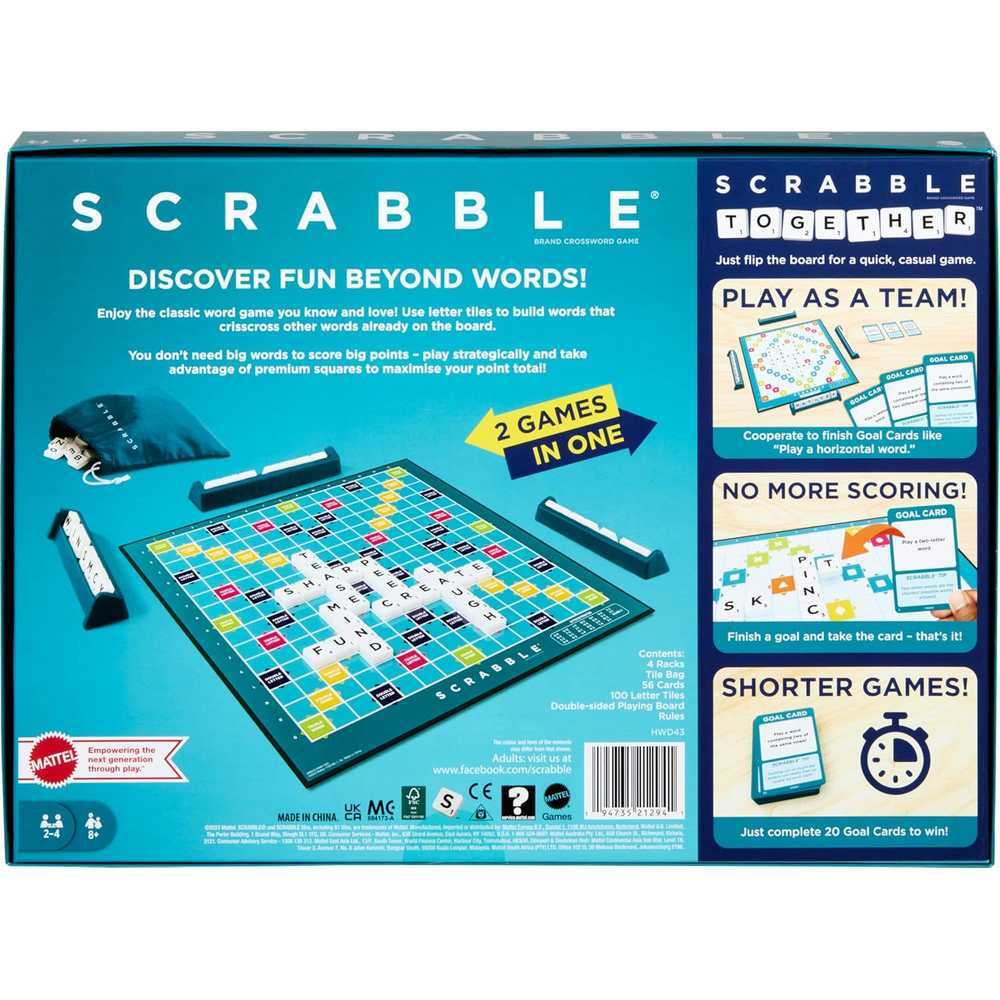 Scrabble 2 Games In 1 - Classic Scrabble & Scrabble Together