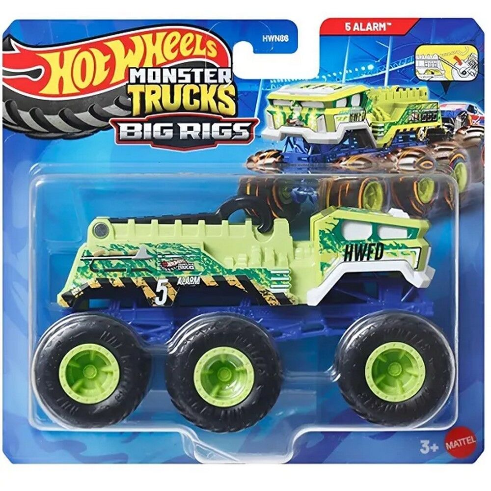 Hot Wheels Monster Trucks Big Rigs 5 Alarm