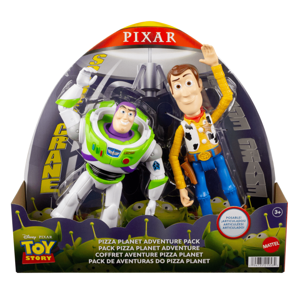 Toy Story Action Figure 2 Pack - Pizza Planet Adventure (Buzz & Woody)