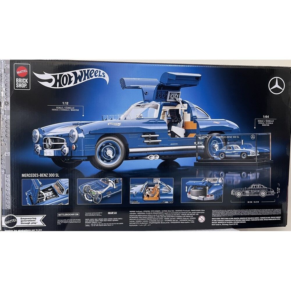 Mattel Brick Shop Hot Wheels Mercedes 300 SL