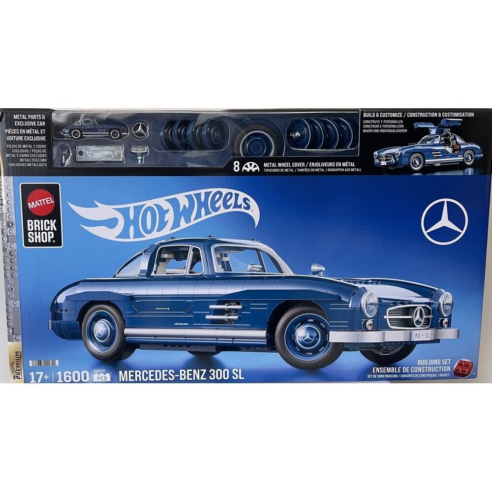 Mattel Brick Shop Hot Wheels Mercedes 300 SL