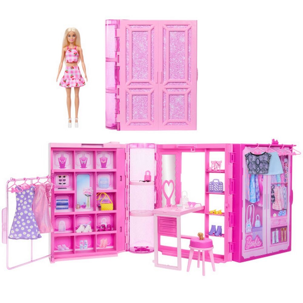 Barbie Dream Closet Doll Playset and Accessories
