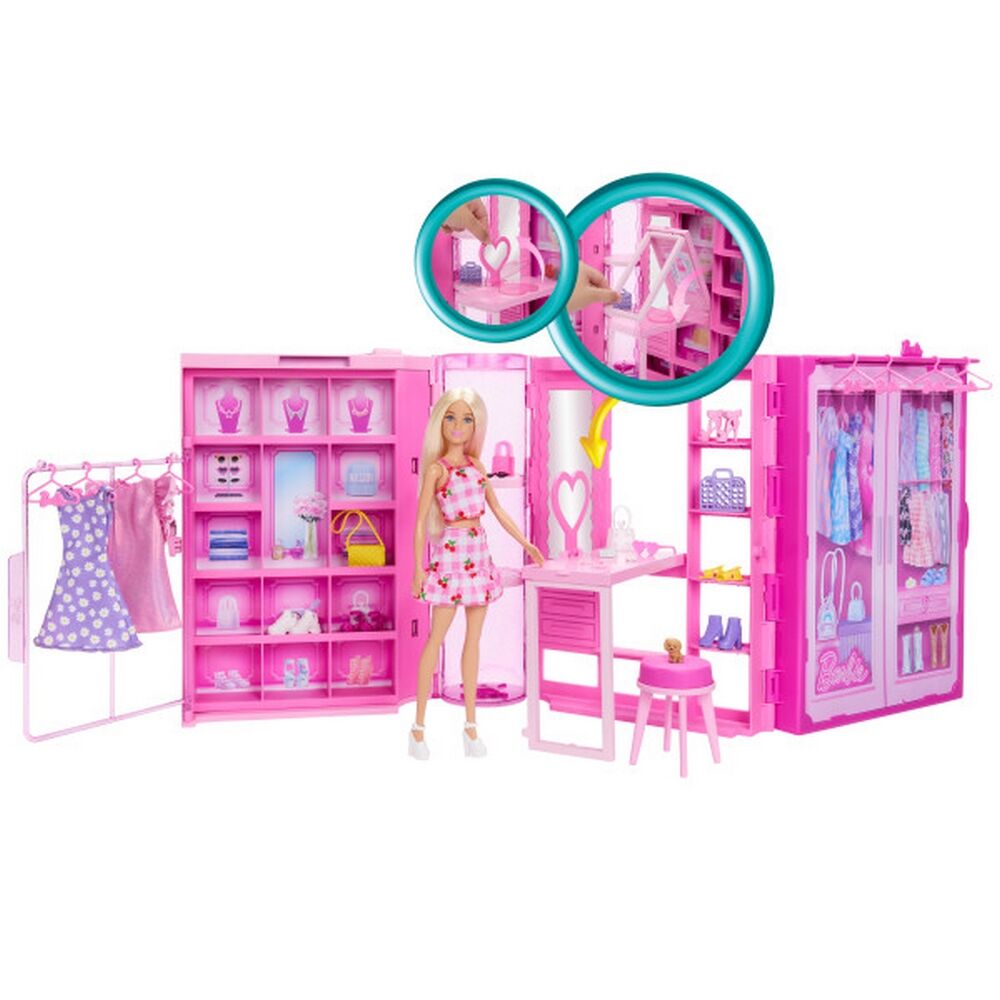 Barbie Dream Closet Doll Playset and Accessories