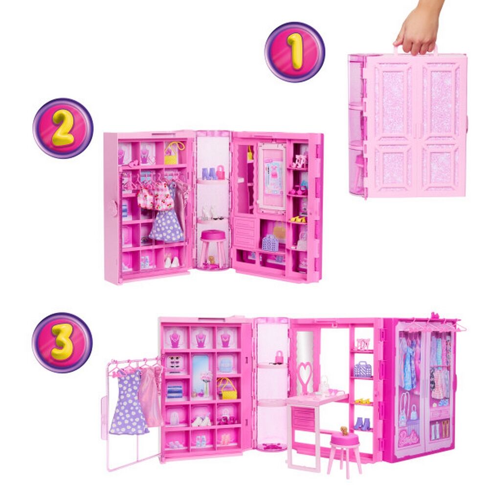 Barbie Dream Closet Doll Playset and Accessories