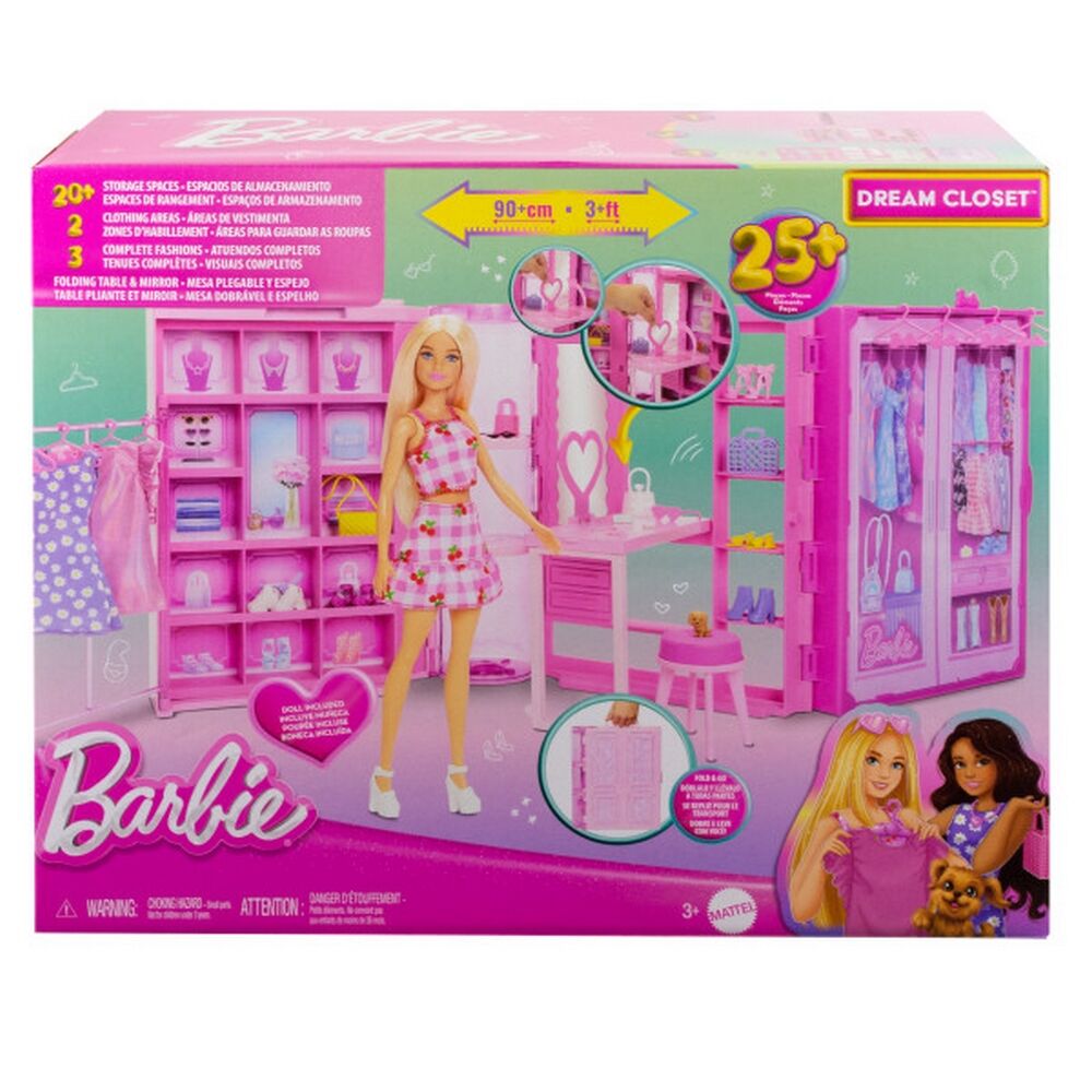 Barbie Dream Closet Doll Playset and Accessories