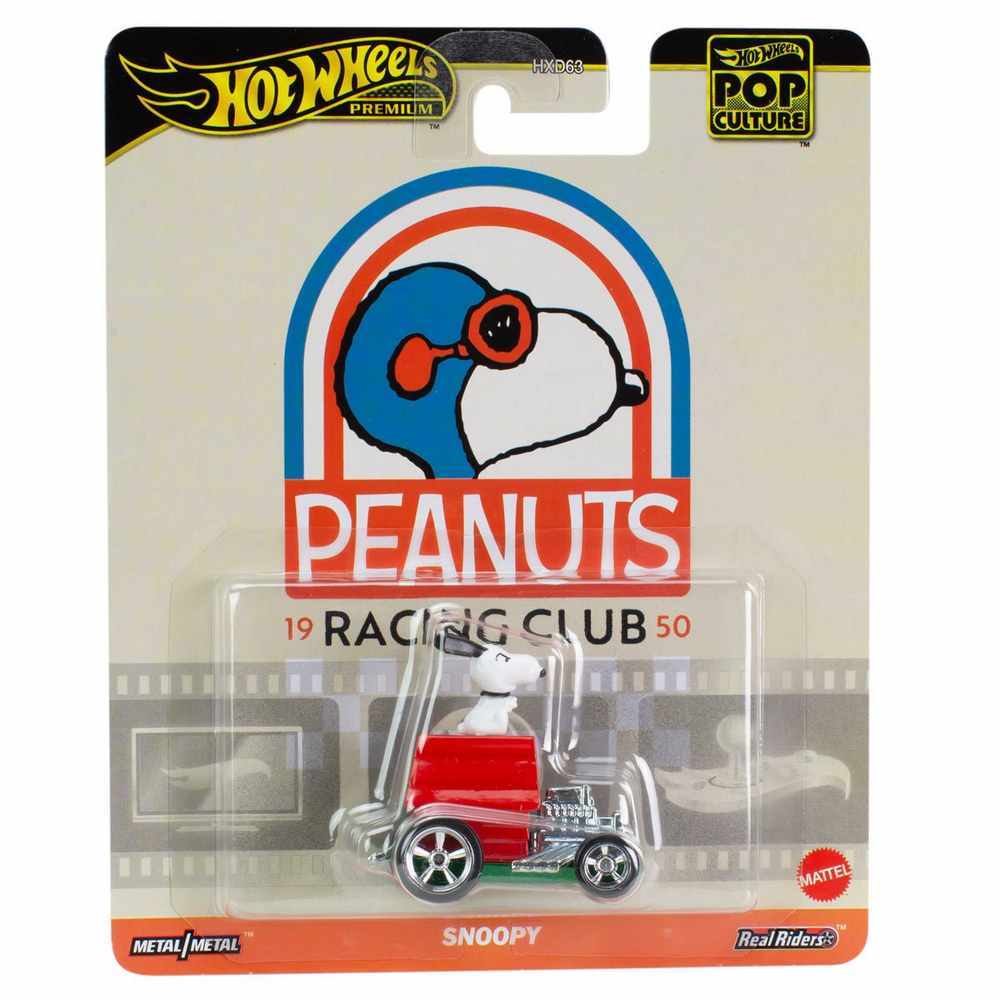 Hot Wheels Premium Pop Culture - Peanuts 1950 Racing Club Snoopy