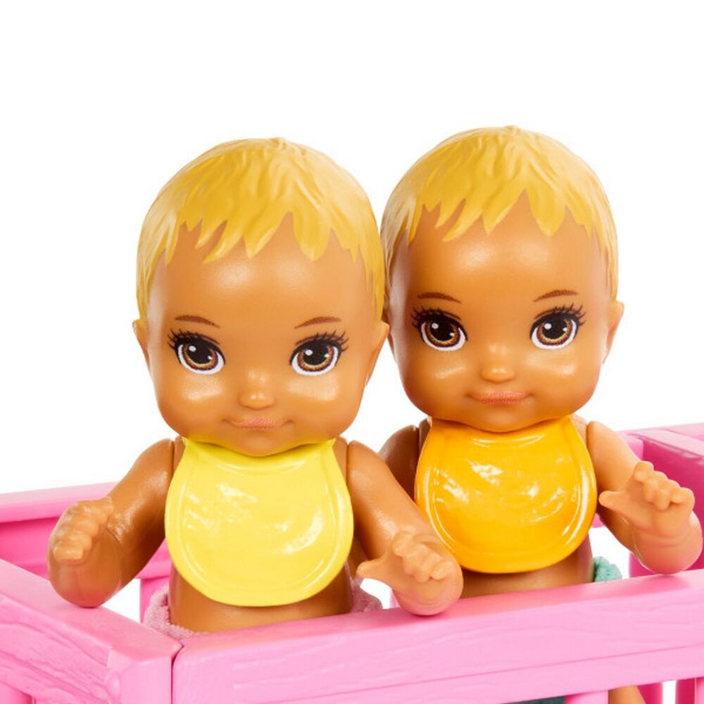 Barbie Skipper Babysitter Doll with Twin Nursery Playset & Accessories