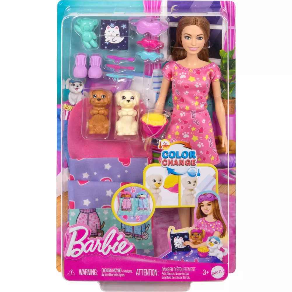 Barbie Doll & Accessories -  Puppy Slumber Party