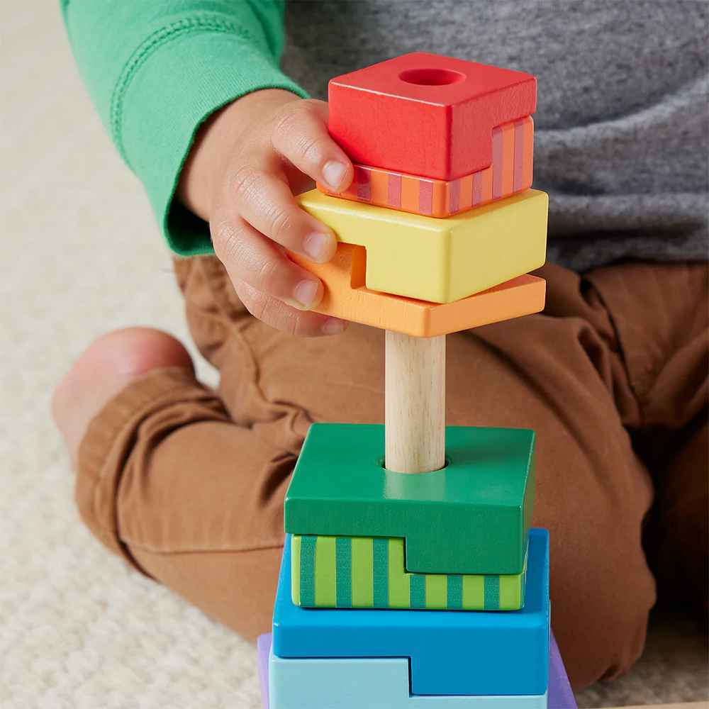 Fisher Price - Wooden Stacking Shape Sorter