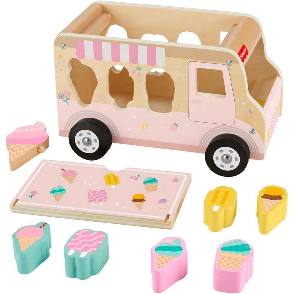 Fisher Price - Wooden Ice Cream Shape Sorter