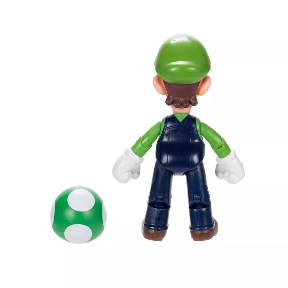 Super Mario Articulated Figure 4" - Luigi with Super Mushroom