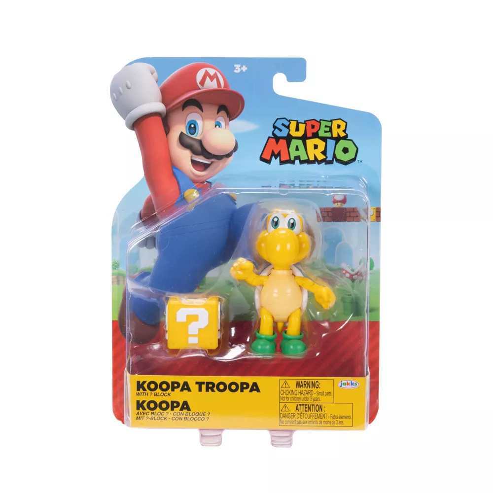 Super Mario Articulated Figure 4" - Koopa Troopa with Block