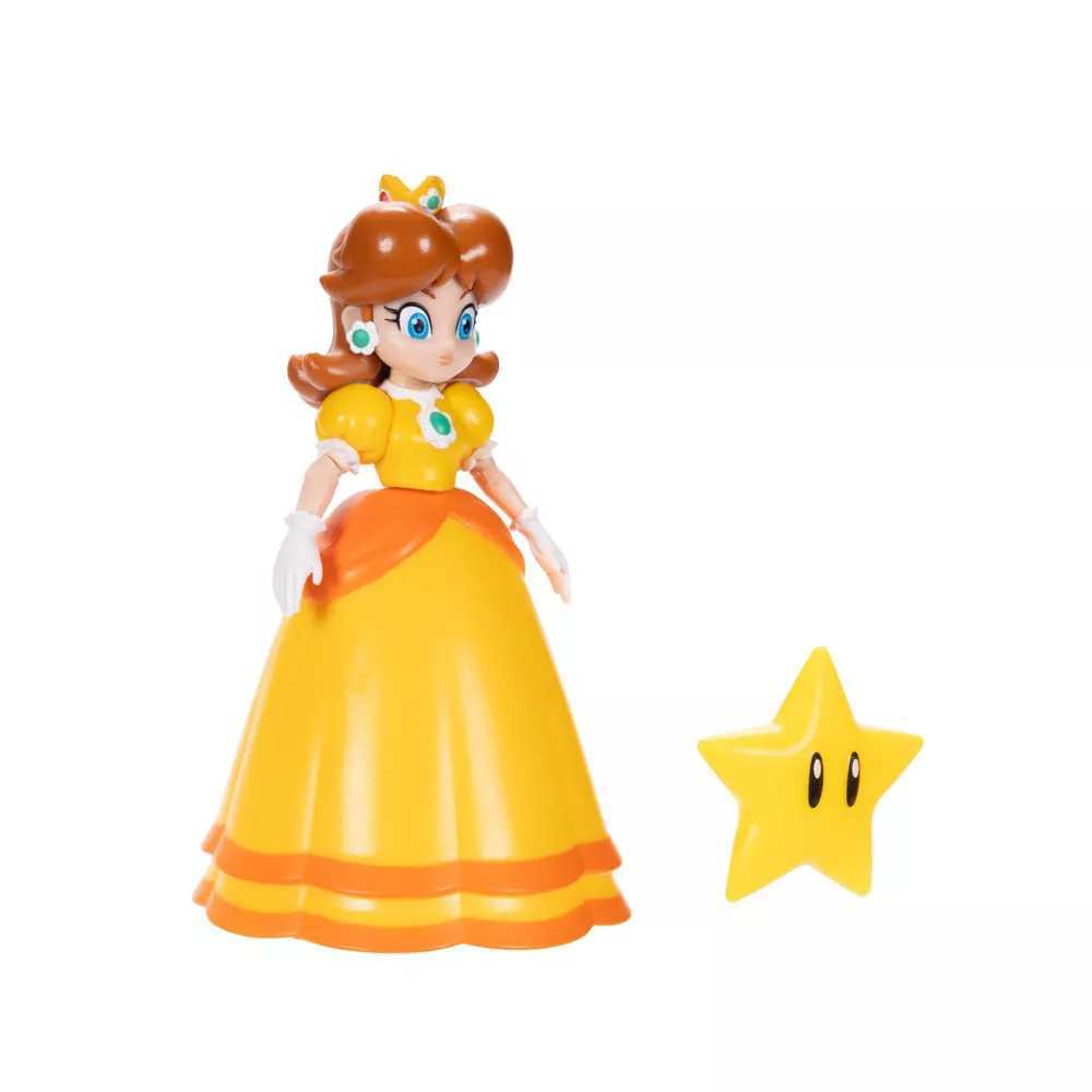 Super Mario Articulated Figure 4" - Daisy with Super Star