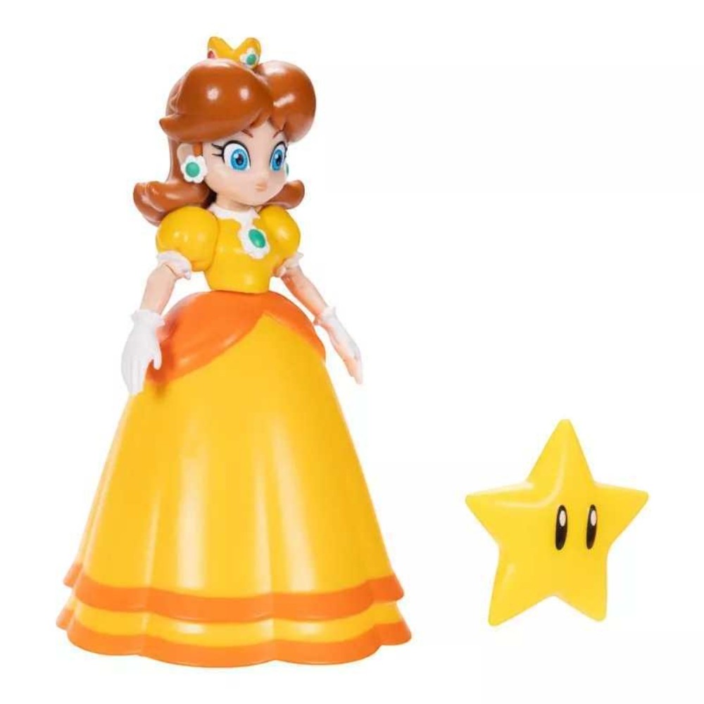 Nintendo Super Mario 10cm Daisy with Super Star Action Figure