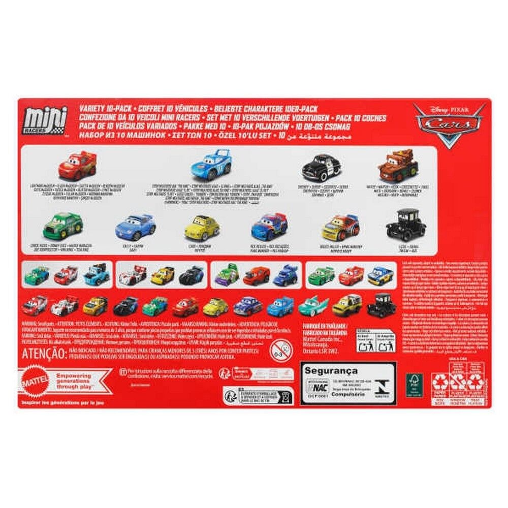 Disney Pixar Cars Mini Racers 10 Pack