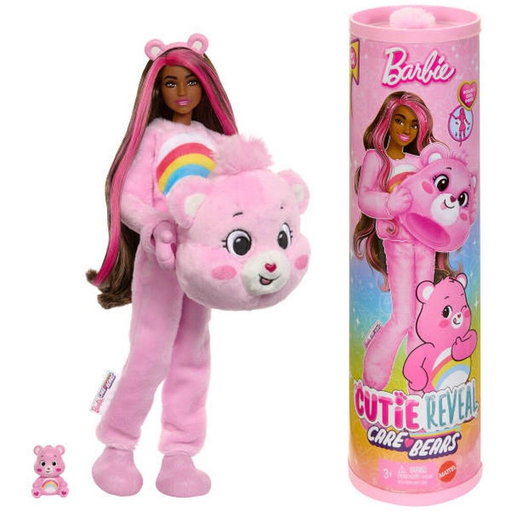 Care Bears Barbie Cutie Reveal Doll Pink
