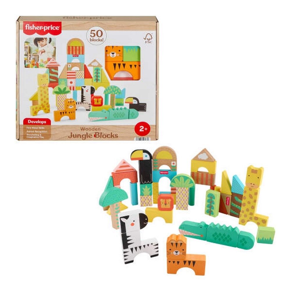 Fisher-Price Wooden Jungle Blocks