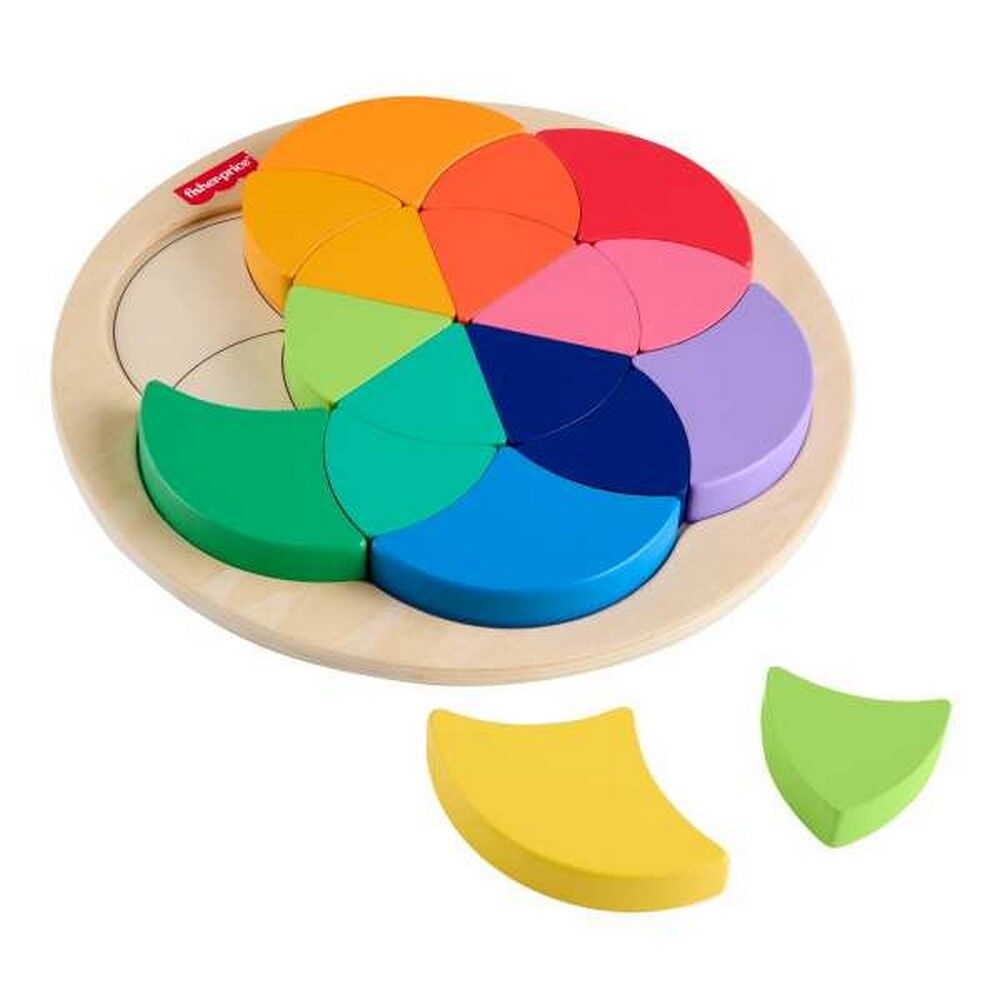 Fisher-Price Wooden Color Wheel Puzzle