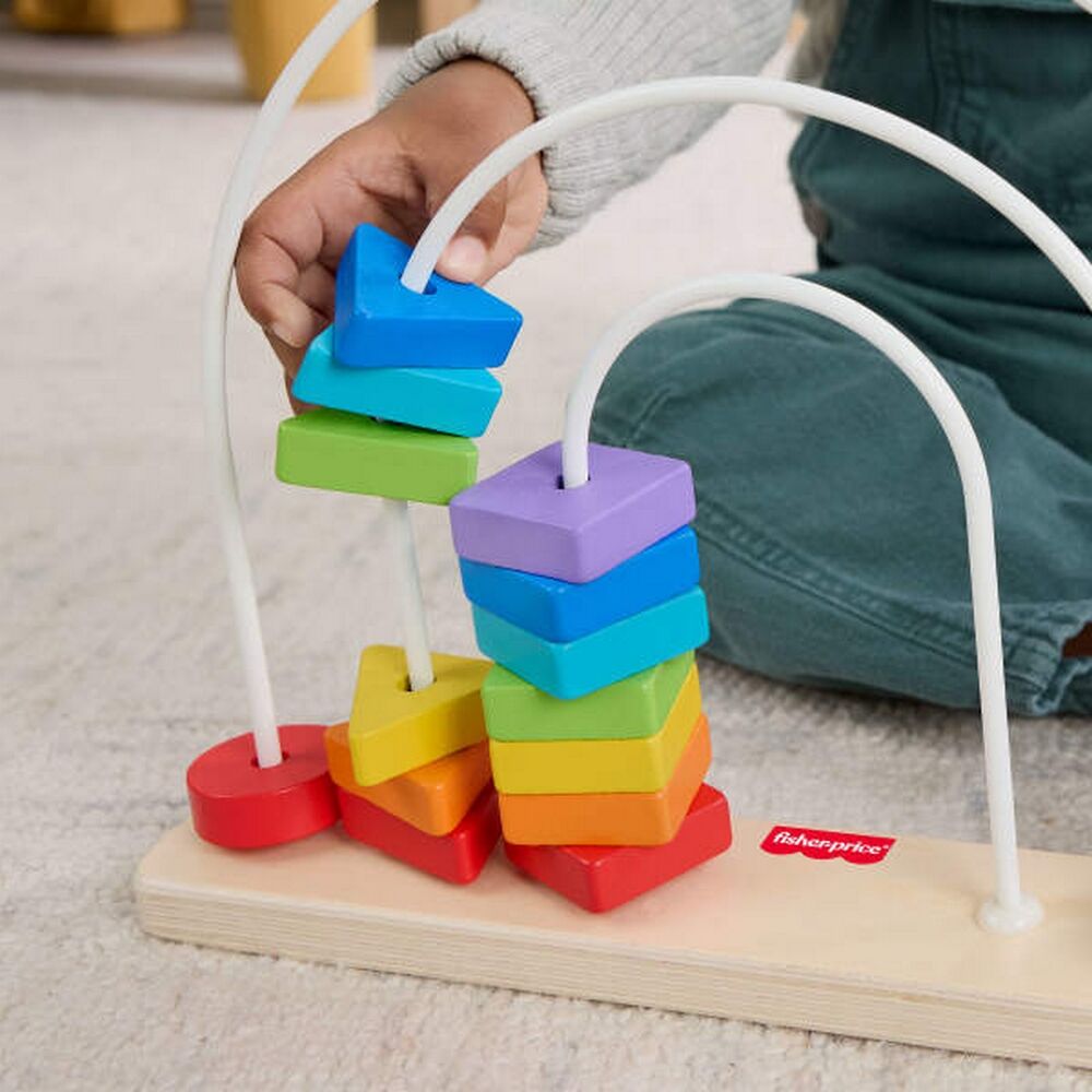 Fisher-Price Wooden Rainbow Bead Bar