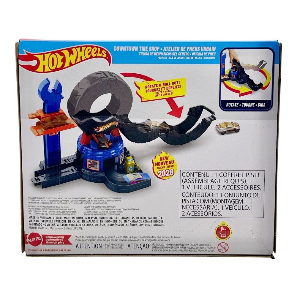 Hot Wheels City Downtown Tire Shop Playset