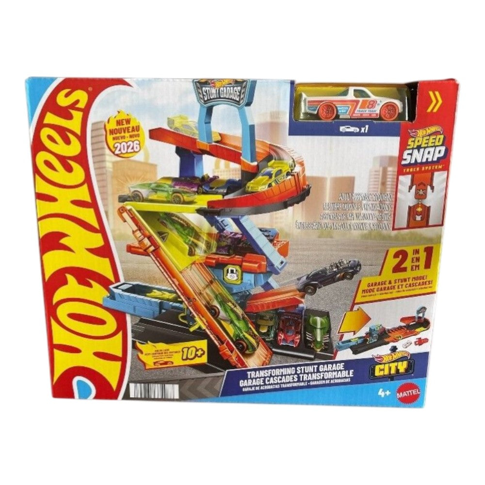 Hot Wheels City Stunt 2026 - Transforming Stunt Garage