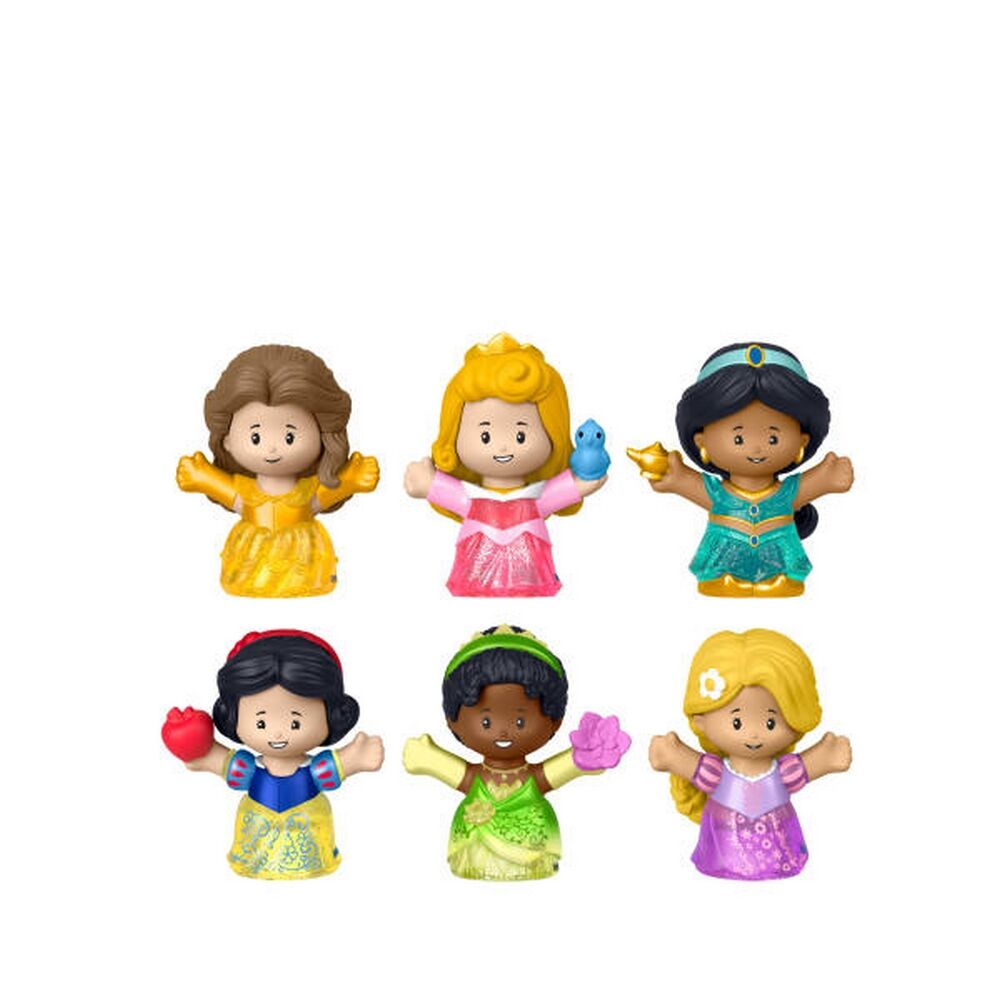 Fisher-Price Little People DISNEY Princess Shimmer Gowns Figure Set, 6 Characters