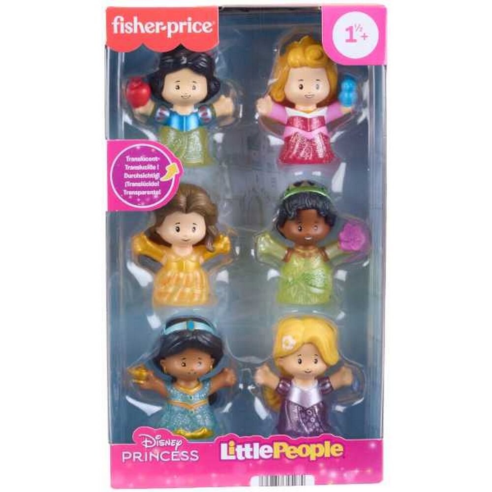 Fisher-Price Little People DISNEY Princess Shimmer Gowns Figure Set, 6 Characters