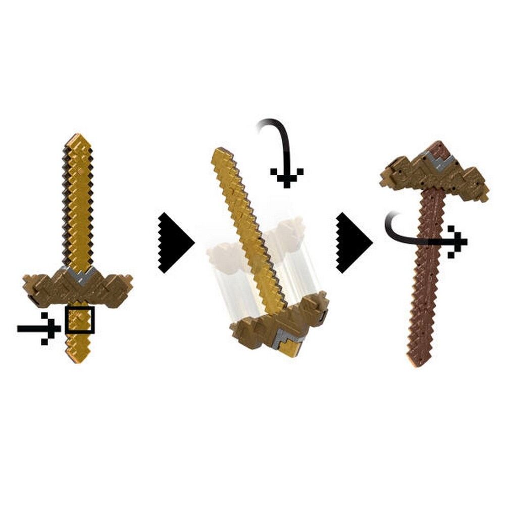Minecraft Click and Switch Sword and Pickaxe Roleplay