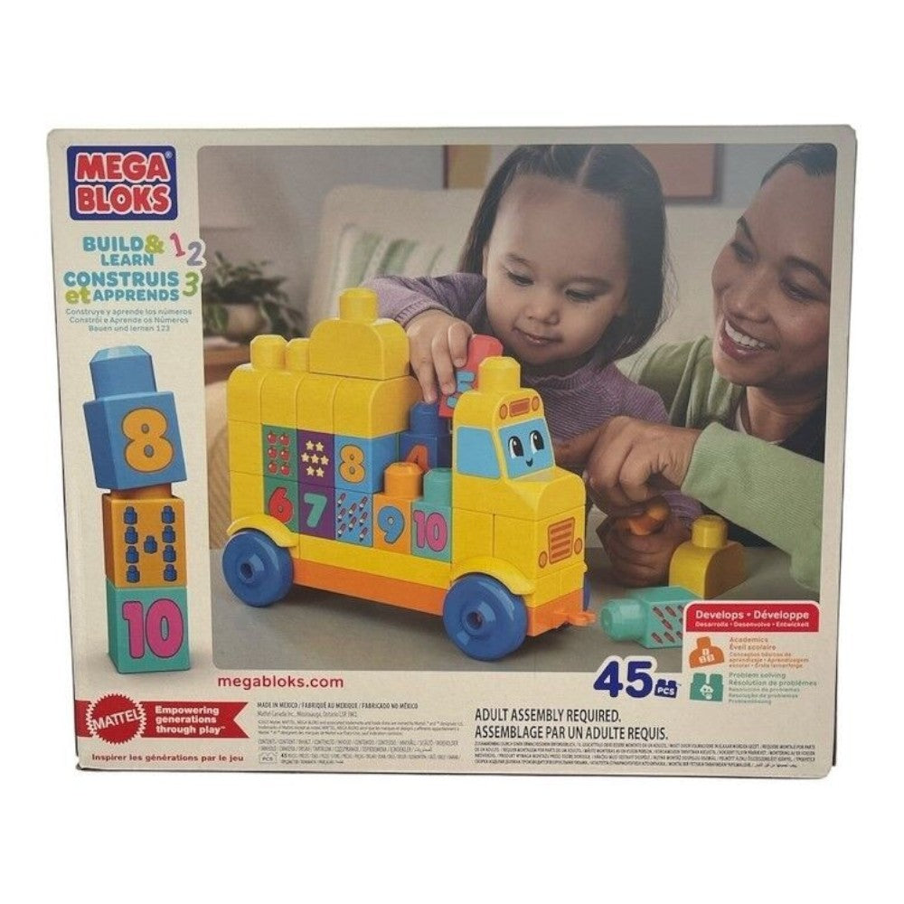 Fisher-Price Mega Bloks Build & Count Bus 45 Pcs