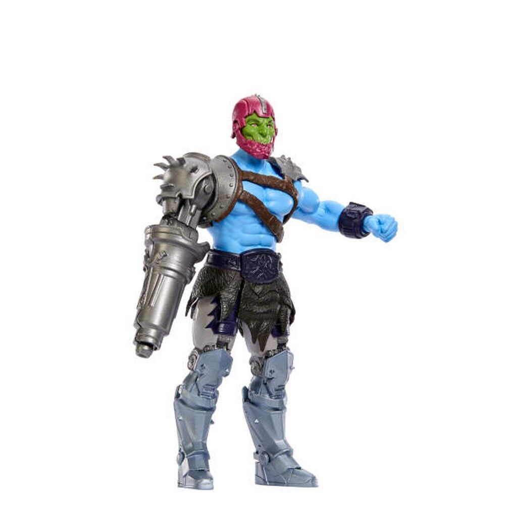 Masters of the Universe Cannon Transform Trap Jaw Feature Action Figure Toy, 5.5 Inch Twist & Release