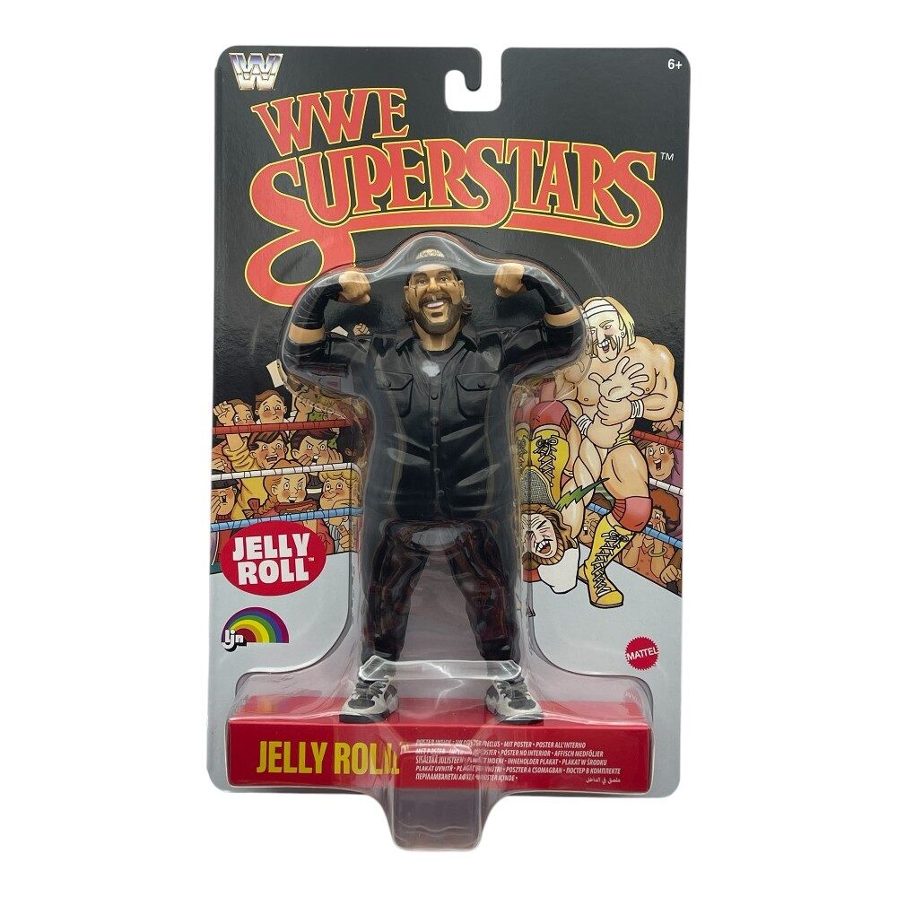 WWE LJN Superstars Jelly Roll Black Card Chase Figure