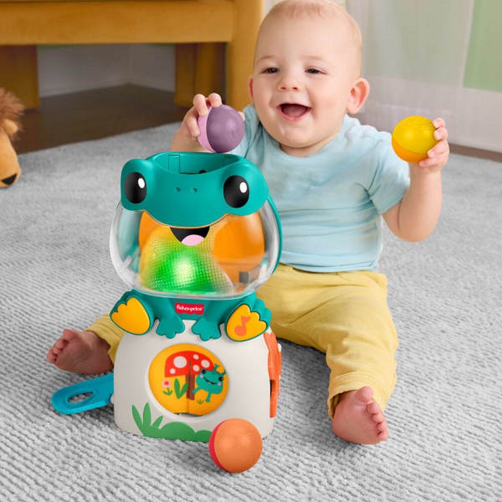 Fisher-Price Light-Up & Roll Frog Activity Toy