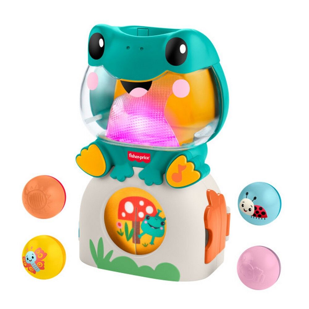 Fisher-Price Light-Up & Roll Frog Activity Toy