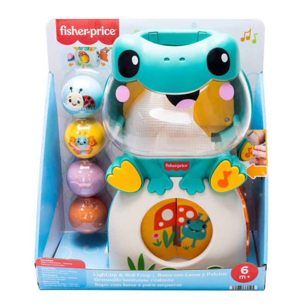 Fisher-Price Light-Up & Roll Frog Activity Toy