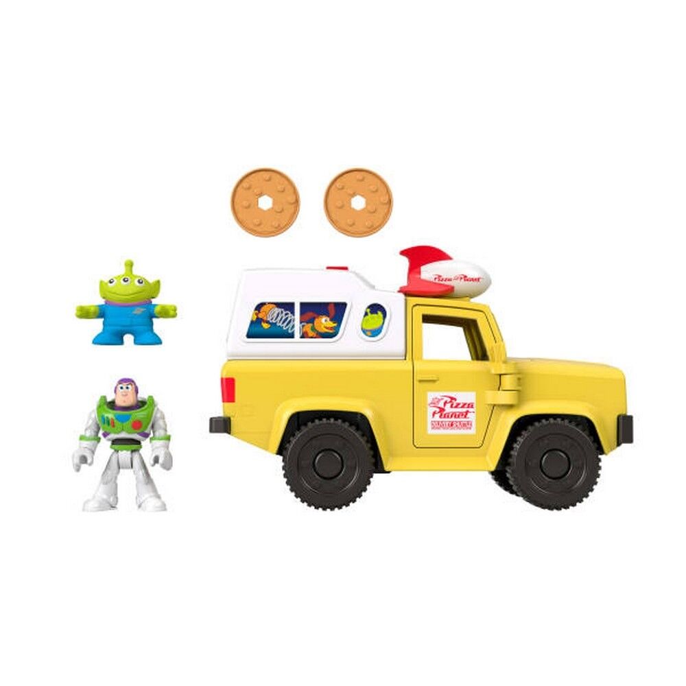 Imaginext Disney and Pixar Toy Story Pizza Planet Truck with Buzz Lightyear & Alien Action Figures