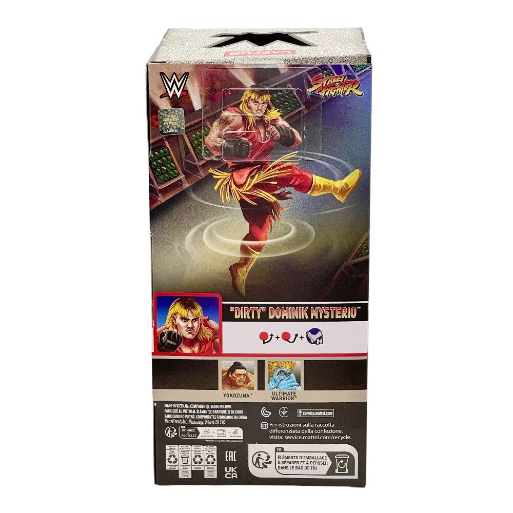 WWE x Street Fighter Dirty Dominik Mysterio Ken Action Figure