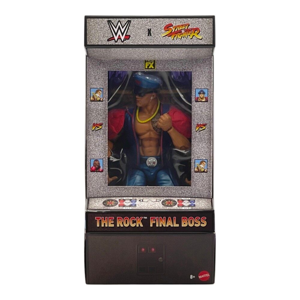 WWE x Street Fighter The Rock Final Boss Action Figure