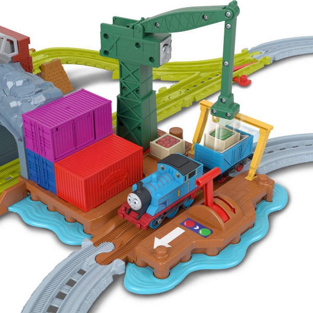 Thomas & Friends Cranky Dockside Delivery Motorized Train Set with Thomas