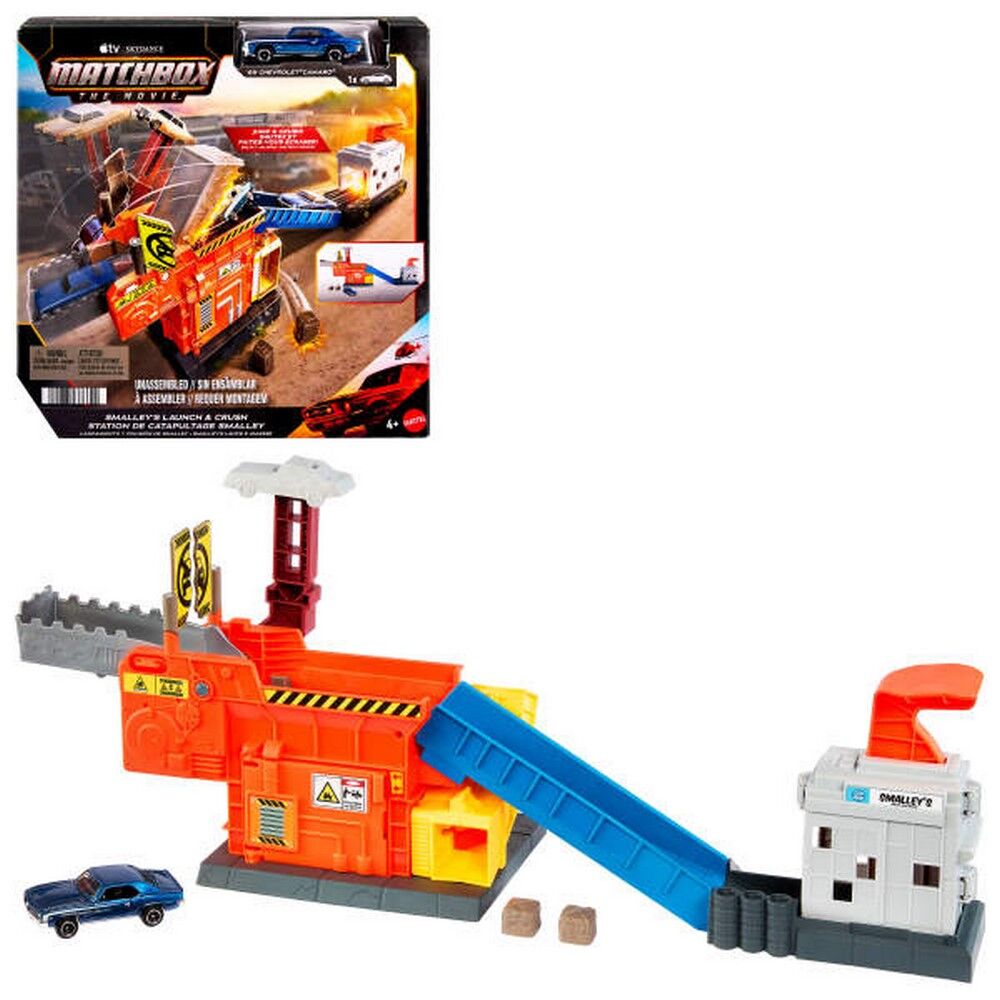 Matchbox The Movie Smalley's Launch & Crush Playset with Vehicle