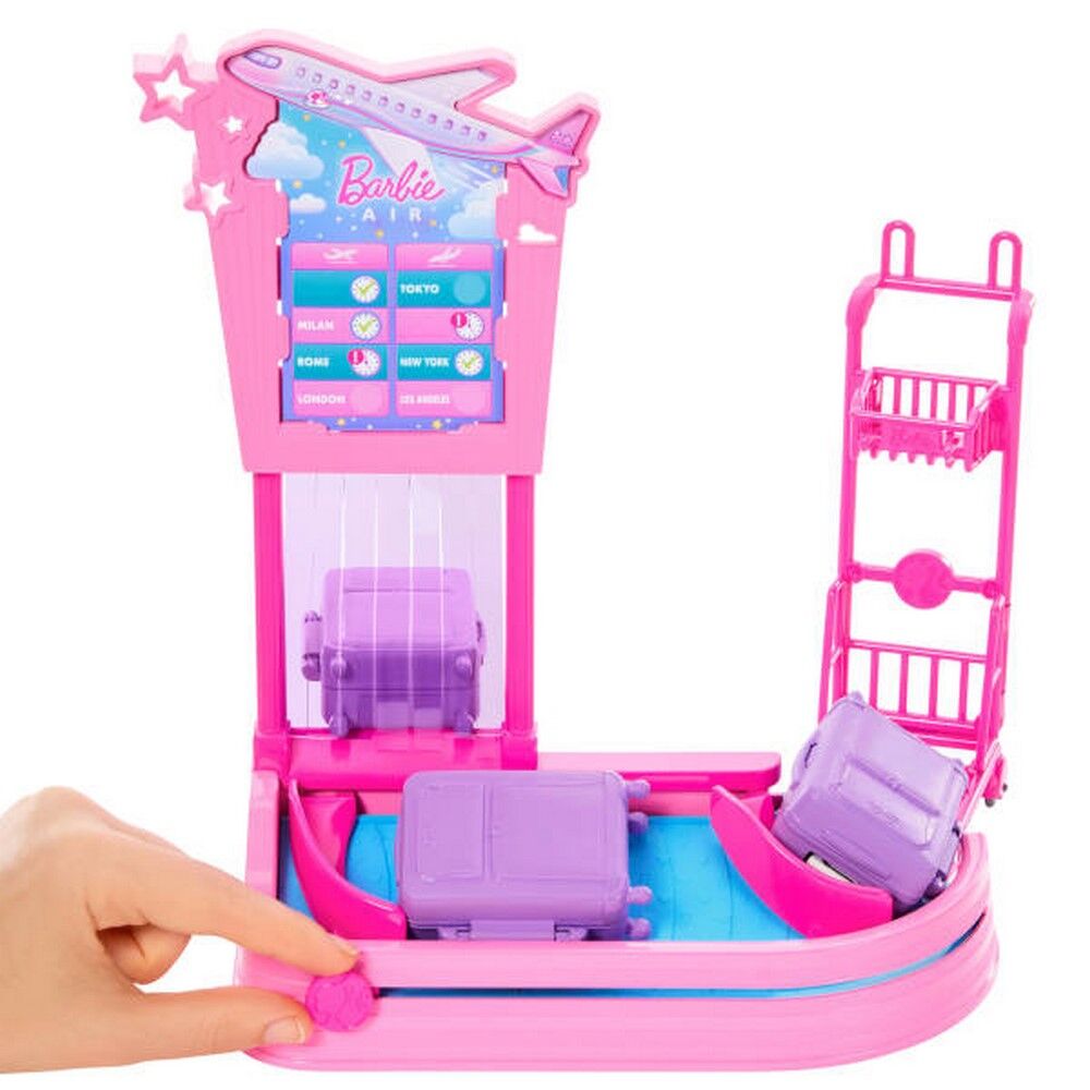 Barbie Malibu Travel Doll Baggage Claim Playset & Accessories
