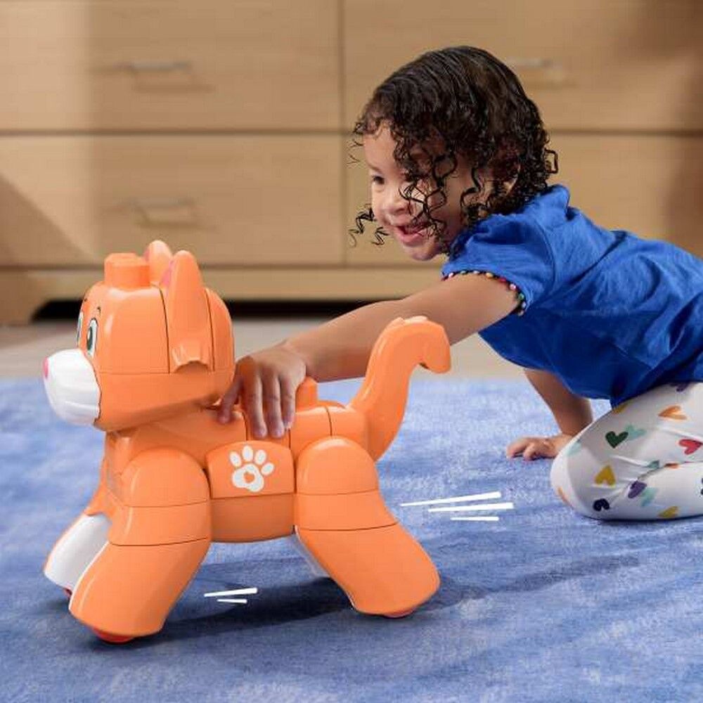 Mega Bloks 3-in-1 Rolling Kitten 25-Piece Building Toy