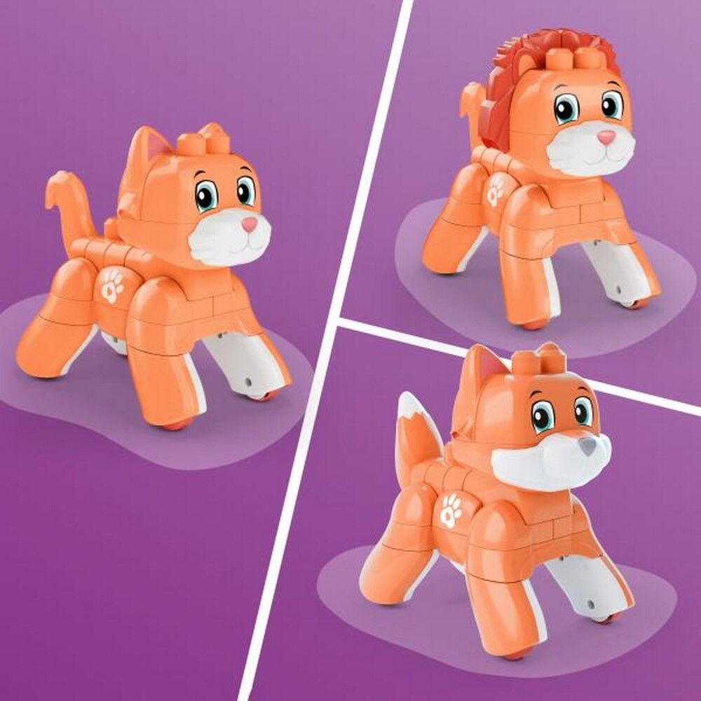 Mega Bloks 3-in-1 Rolling Kitten 25-Piece Building Toy