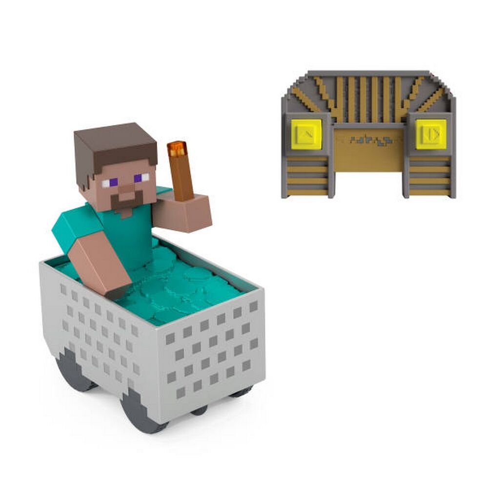 Minecraft Minecart Mayhem RC Remote Control Vehicle with Steve