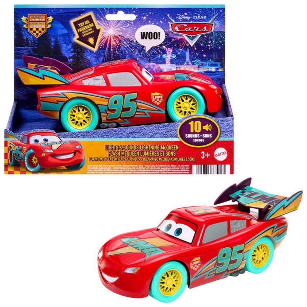 Disney and Pixar Cars Race to Celebrate Light & Sounds Lightning McQueen Vehicle