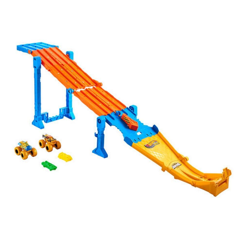 Hot Wheels Monster Trucks Trophy Champions Dual Terrain Raceway Playset