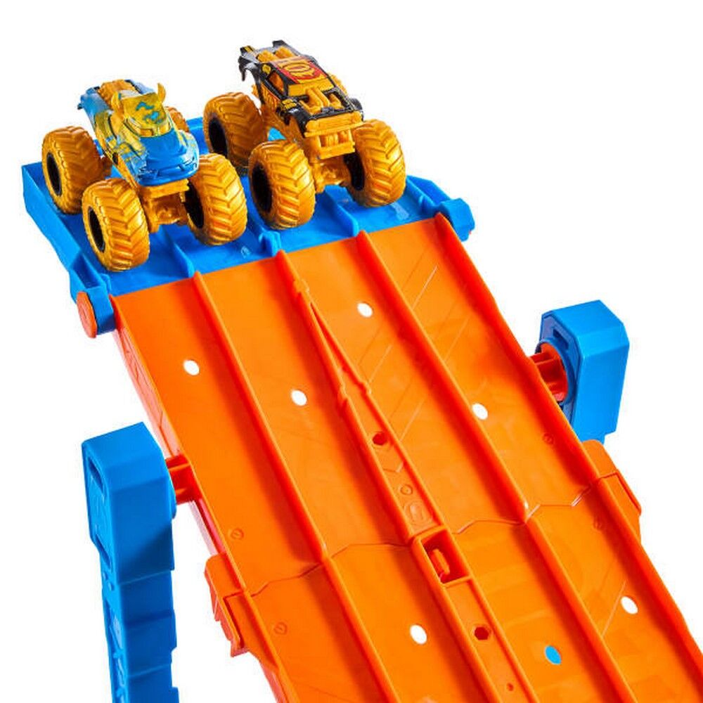 Hot Wheels Monster Trucks Trophy Champions Dual Terrain Raceway Playset