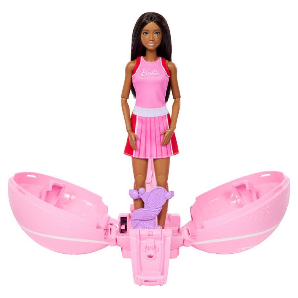 Barbie Team Barbie Roll & Reveal Tennis Player Doll with 8 Surprises
